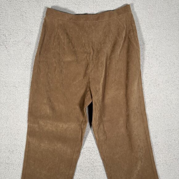 Vintage Courtenay Pants‎ Women’s Size 10 Slacks Suede Brown Mid Rise Trousers - Picture 9 of 10